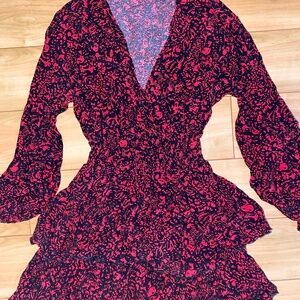 Zara Red and Black Dress - SOLD